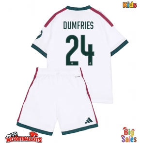 Real Madrid Denzel Dumfries #24 Replica Home Stadium Kit for Kids 2026-27 Short Sleeve (+ pants)